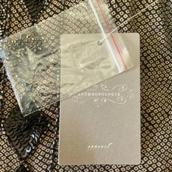 Akemi Kin Anthropologie Suva Swing Brown Orange Ombré Ruffles Cotton Tank Top M - Picture 8 of 11